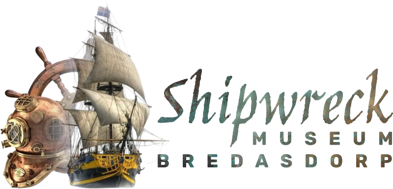 Official logo of the Shipwreck Museum located at 6 Independent Street in Bredasdorp, representing maritime history and Strandveld heritage in the Overberg.